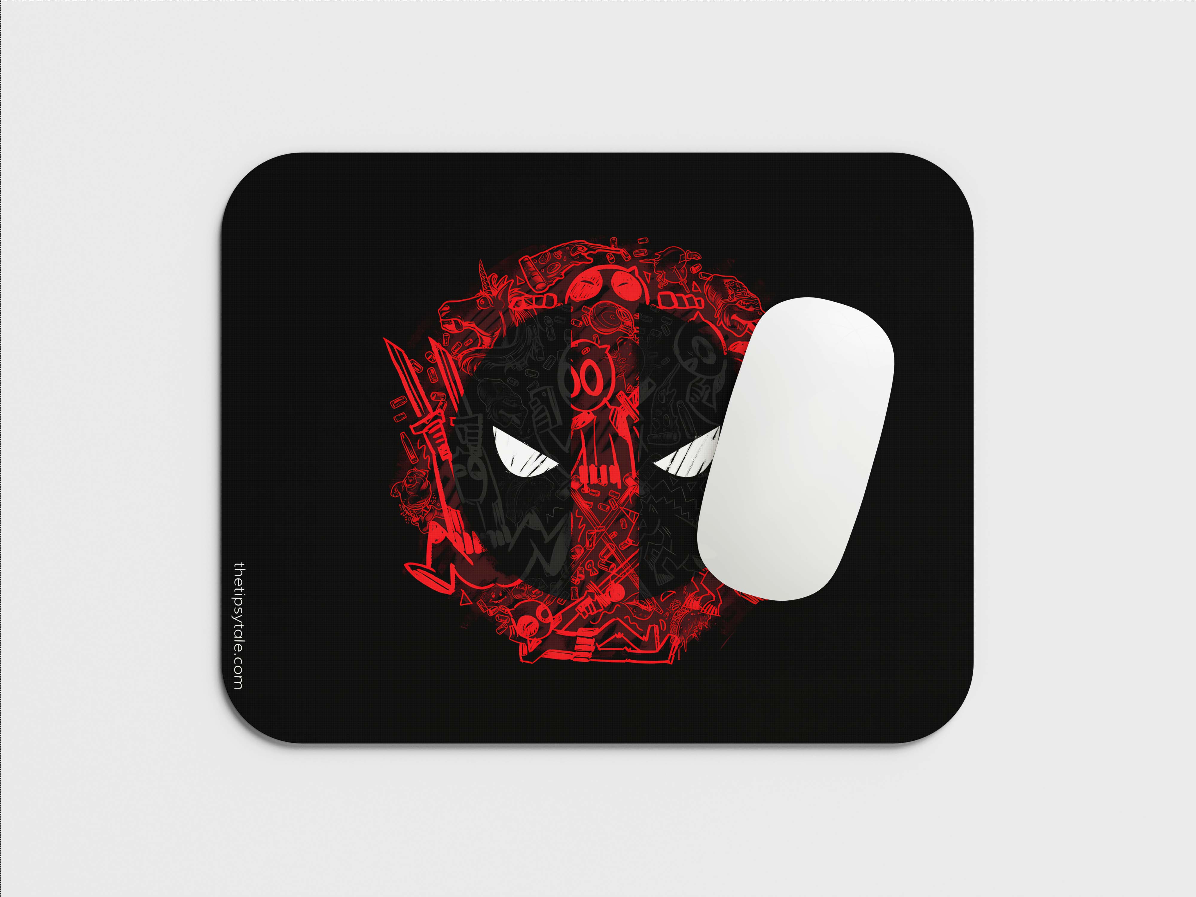 "DEADPOOL #MARVEL JESUS" Mousepad Enhance Your Workspace with Style