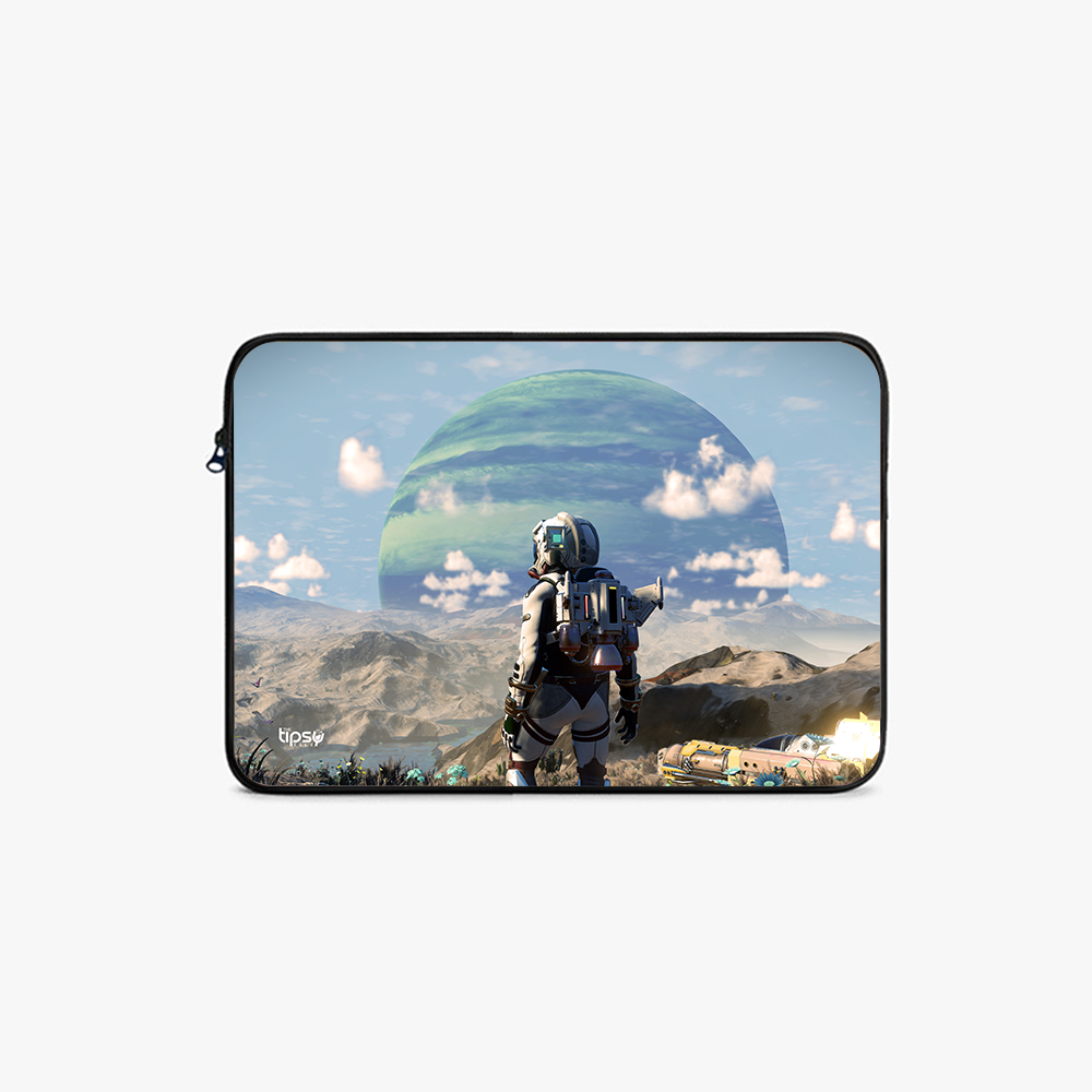 " In a New Planet: Space Edition" Laptop Sleeves:Bold Modern Design for Every Size