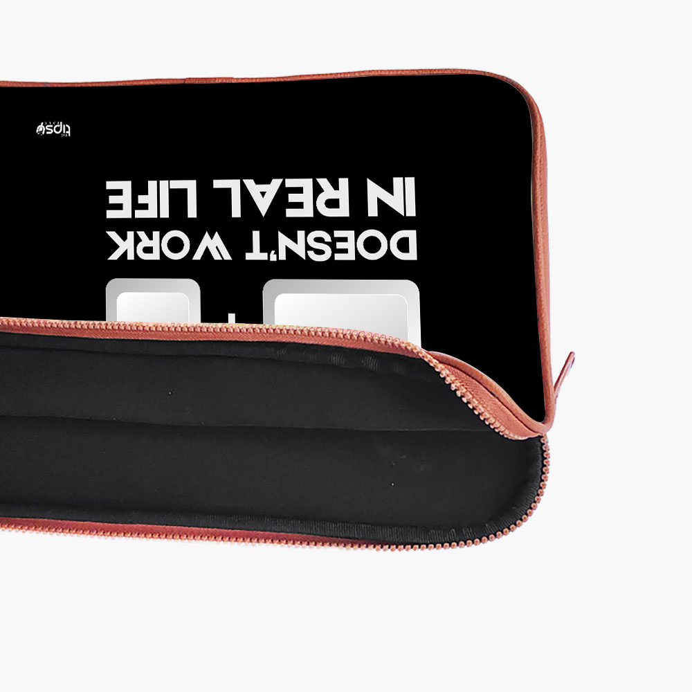 "Control+Z= Doesn't Work In Real Life" Laptop Sleeves:Bold Modern Design for Every Size