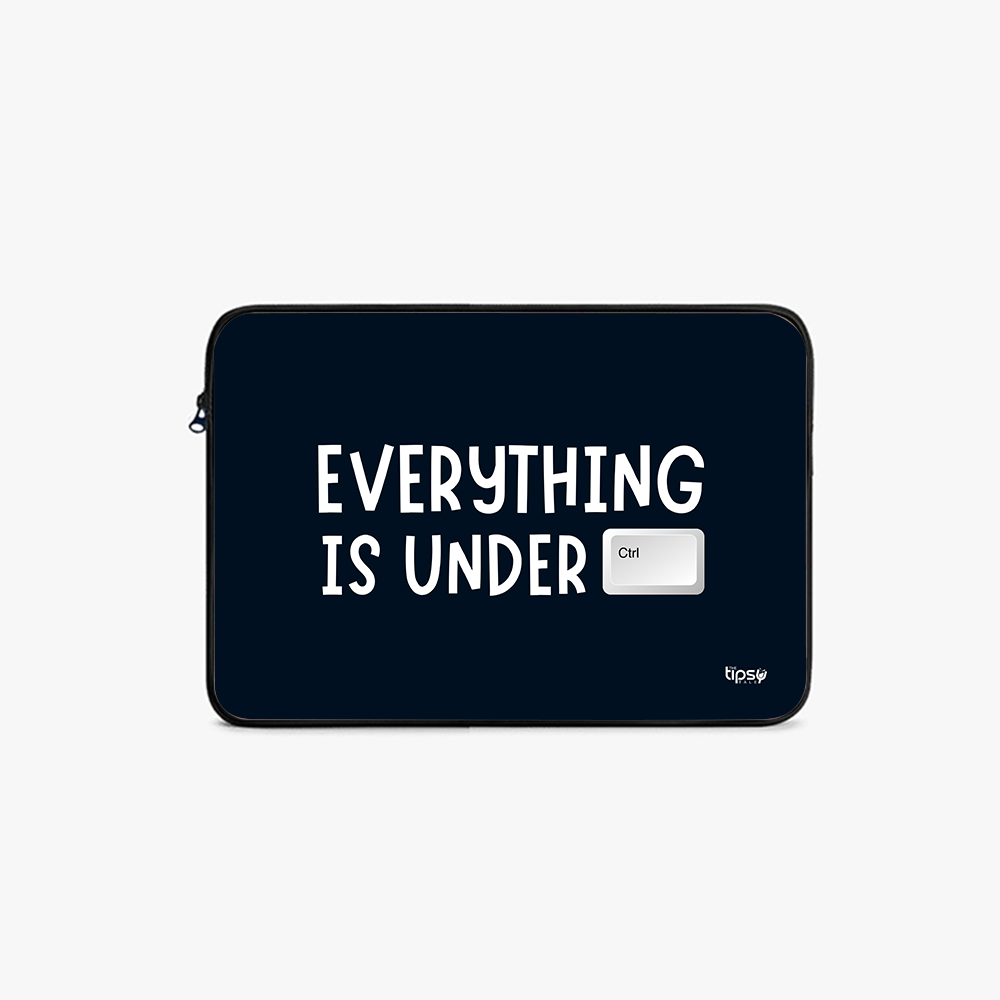 "Everything is under Ctrl!" Laptop Sleeves:Bold Modern Design for Every Size