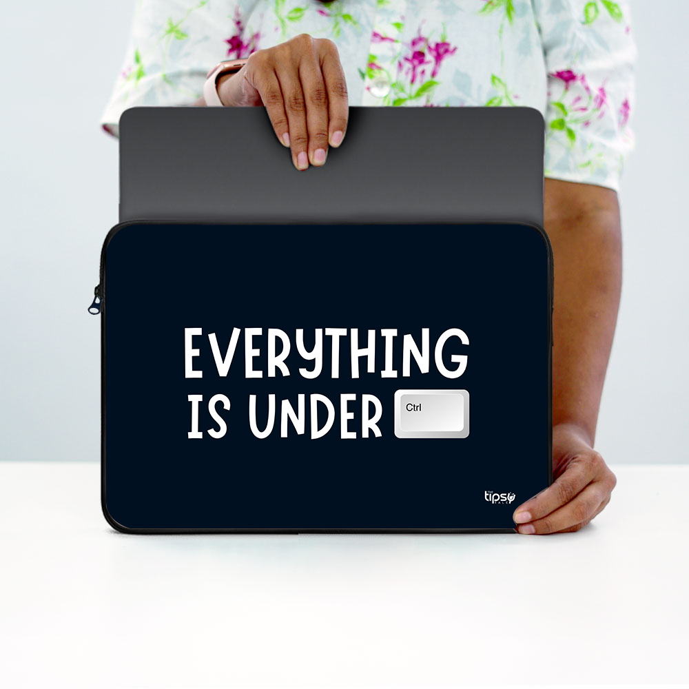 "Everything is under Ctrl!" Laptop Sleeves:Bold Modern Design for Every Size
