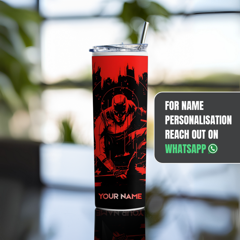 "DARE THE DEVIL - MARVEL" Tumbler with Metal Straw