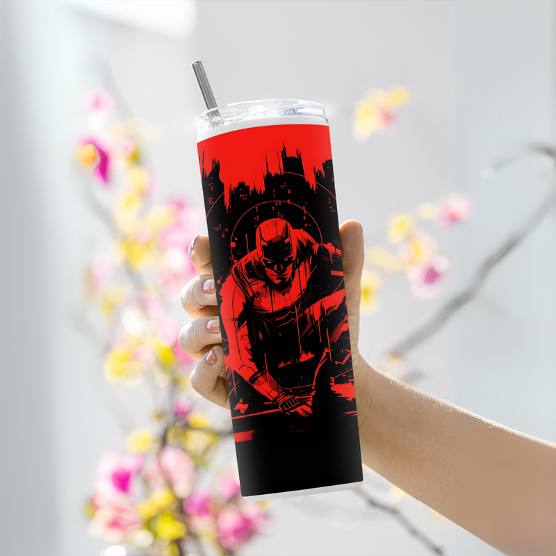 "DARE THE DEVIL - MARVEL" Tumbler with Metal Straw