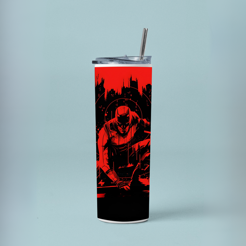 "DARE THE DEVIL - MARVEL" Tumbler with Metal Straw