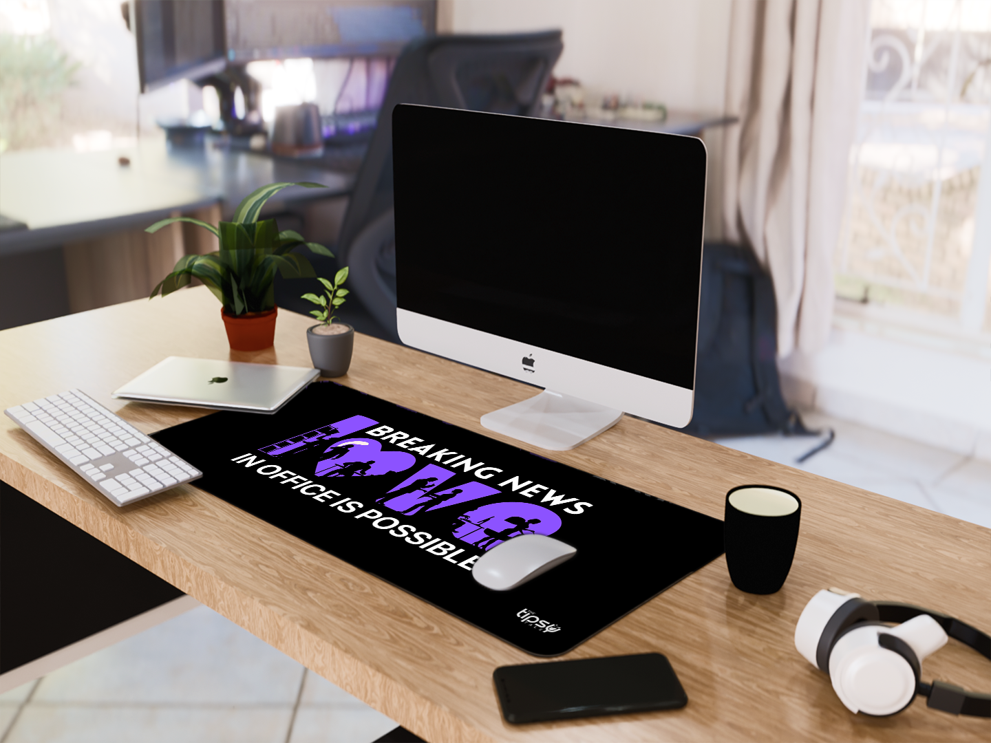 "BREAKING NEWS : LOVE IN OFFICE IS POSSIBLE"– Valentine’s Special Edition Mousepad