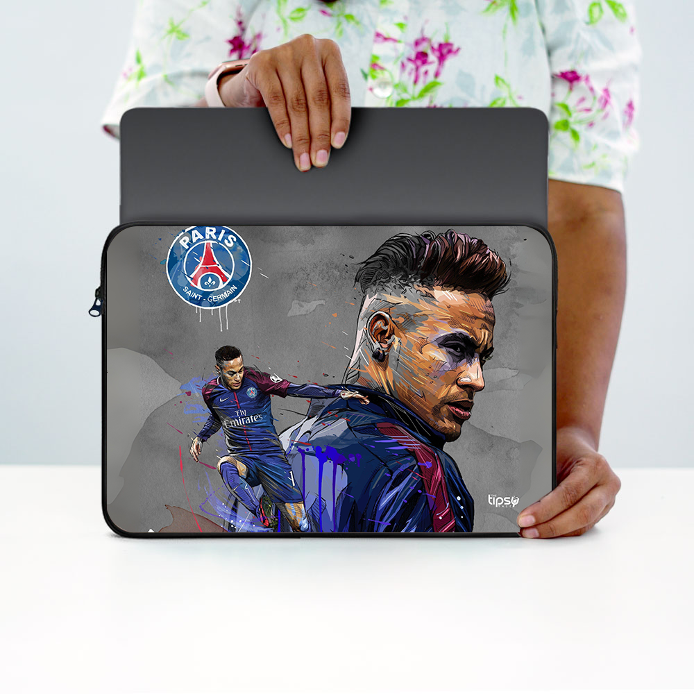 "Neymar JR: PSG" Laptop Sleeves:Bold Modern Design for Every Size