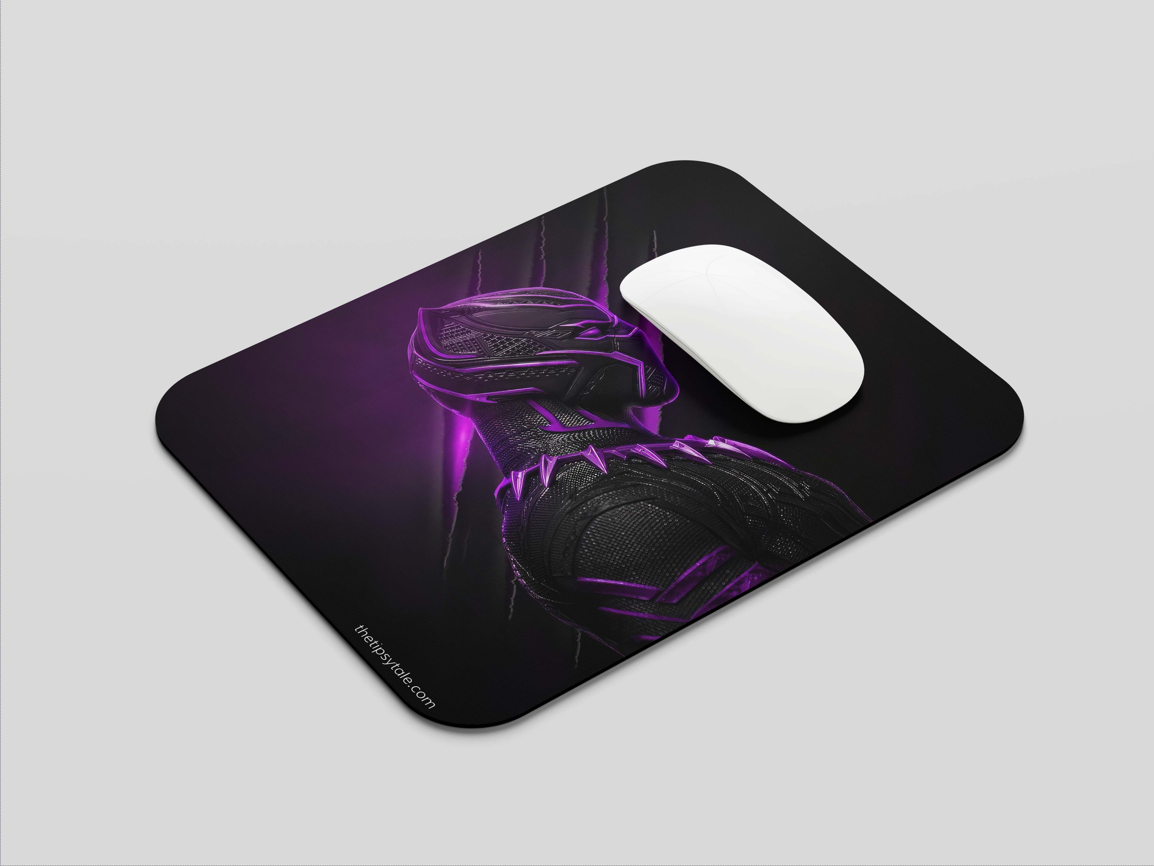 "BLACK PANTHER FOREVER : MARVEL" Mousepad Enhance Your Workspace with Style