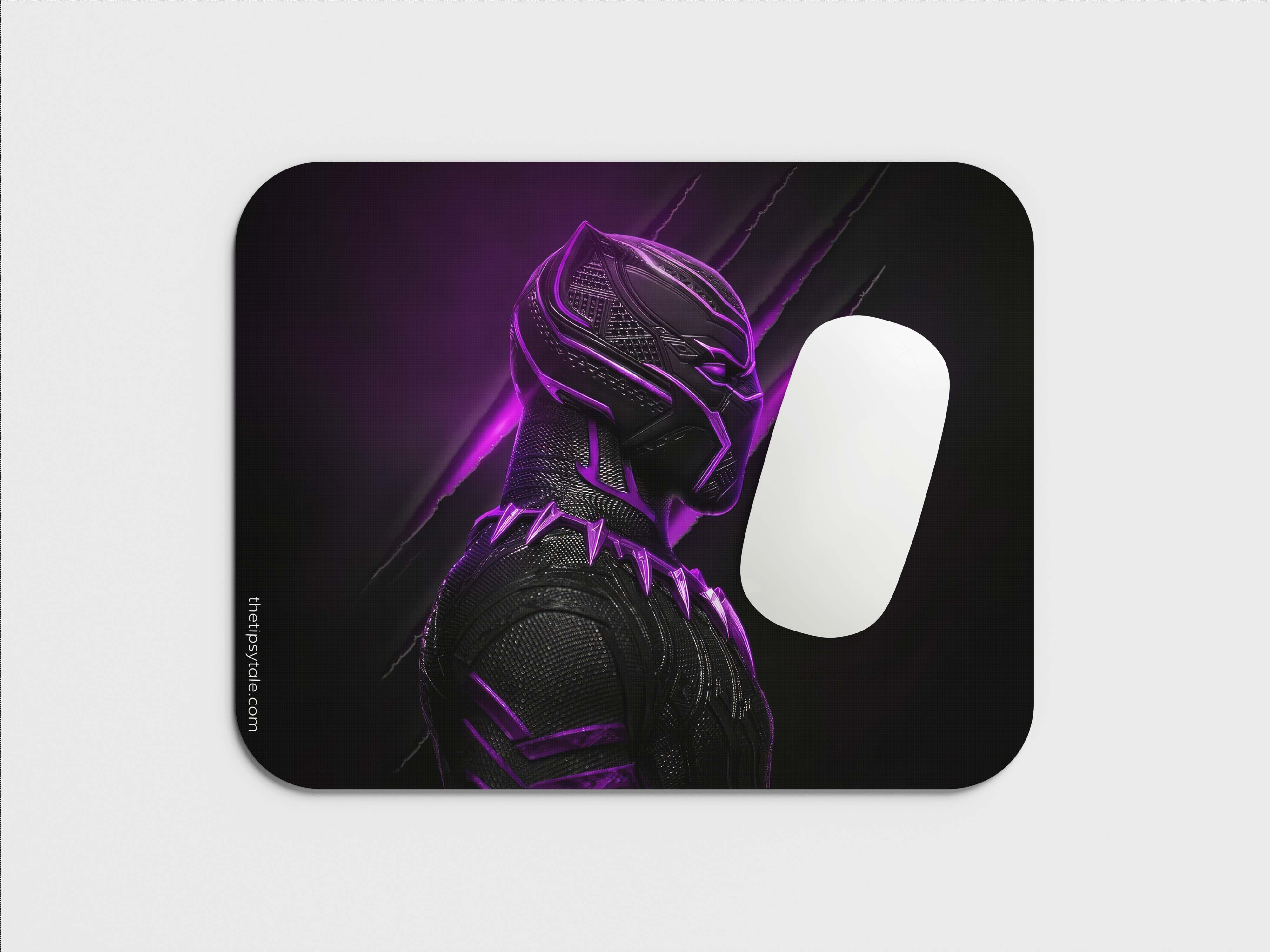 "BLACK PANTHER FOREVER : MARVEL" Mousepad Enhance Your Workspace with Style