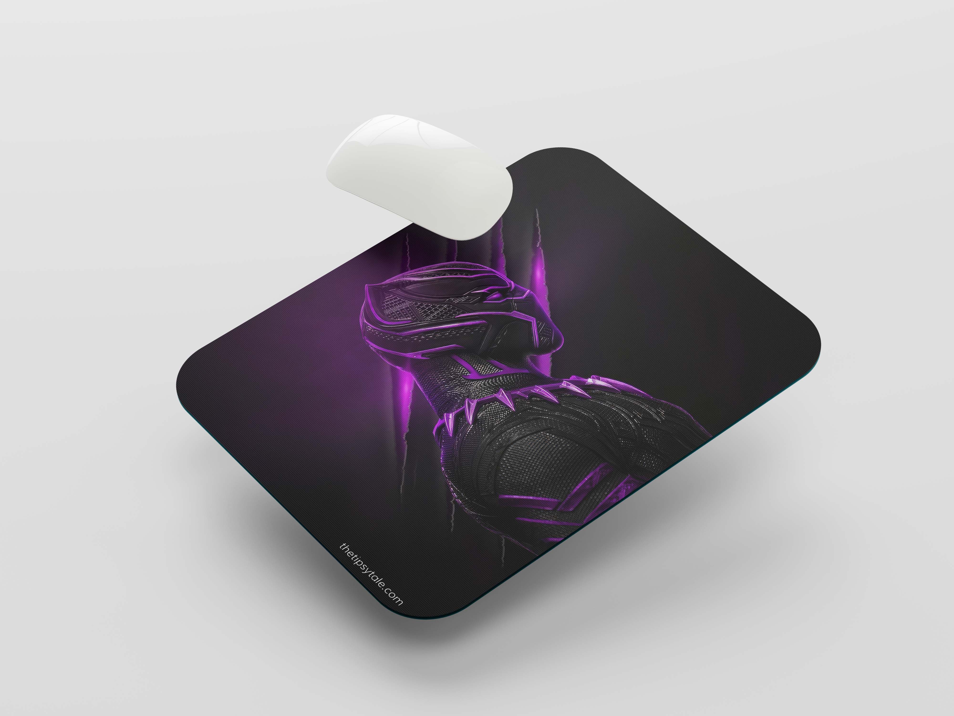 "BLACK PANTHER FOREVER : MARVEL" Mousepad Enhance Your Workspace with Style