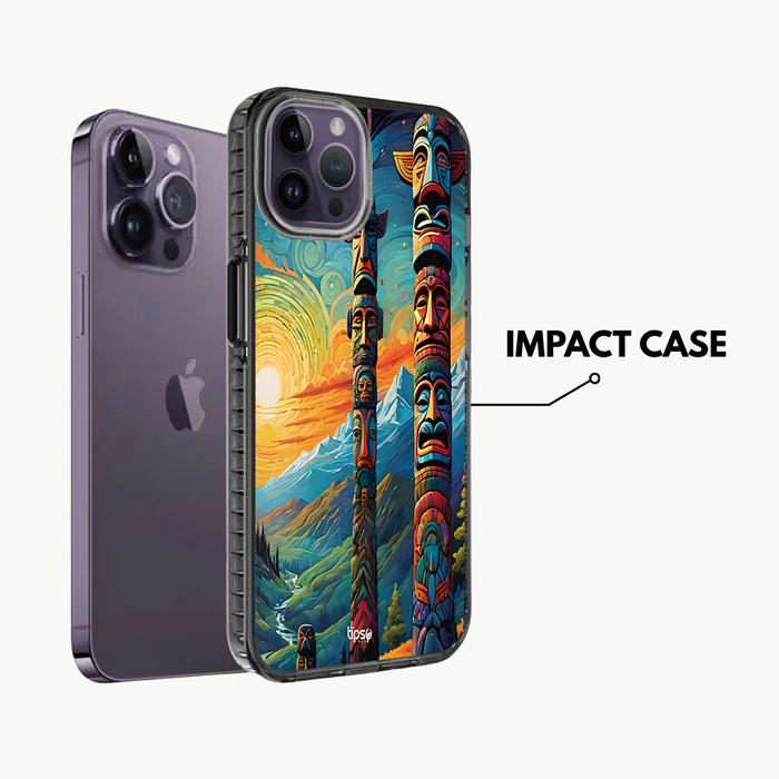 COLORFUL TOTEM POLES  -Mobile Covers Shock Resistant, Slim & Stylish Cases