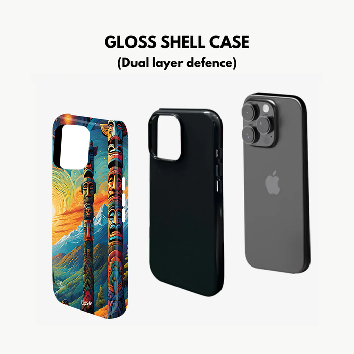 COLORFUL TOTEM POLES  -Mobile Covers Shock Resistant, Slim & Stylish Cases