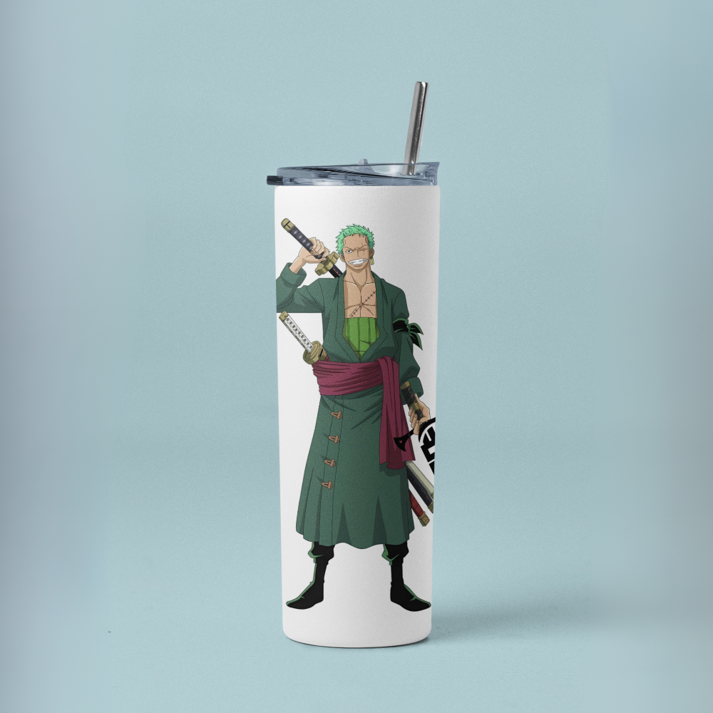 " One Piece : Zoro" Tumbler with Metal Straw