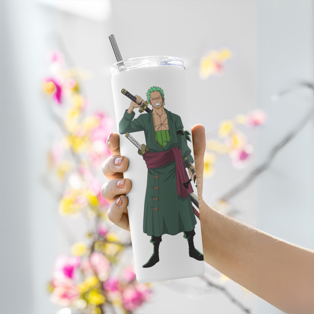 " One Piece : Zoro" Tumbler with Metal Straw