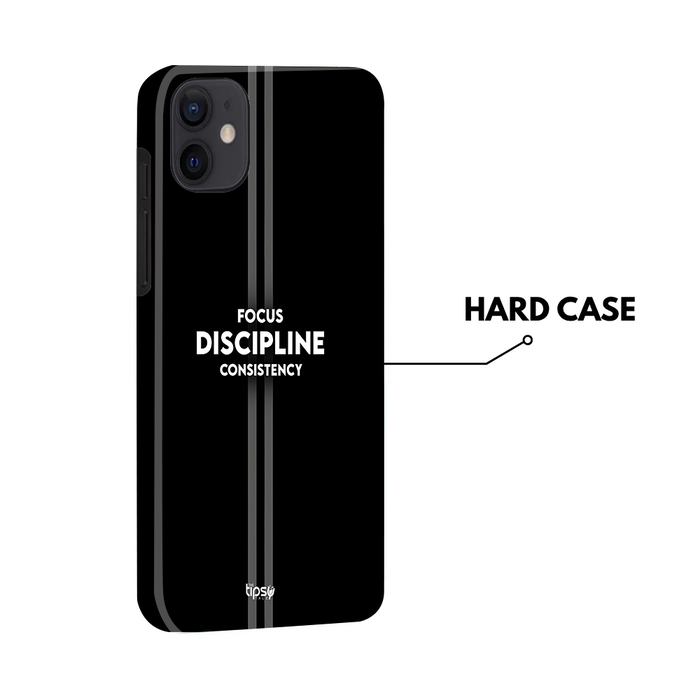 FOCUS DISCIPLINE CONSISTENCY -Mobile Covers Shock Resistant, Slim & Stylish Cases