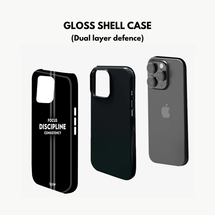 FOCUS DISCIPLINE CONSISTENCY -Mobile Covers Shock Resistant, Slim & Stylish Cases