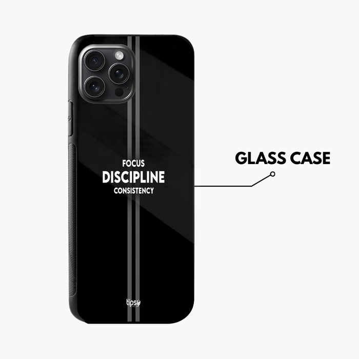 FOCUS DISCIPLINE CONSISTENCY -Mobile Covers Shock Resistant, Slim & Stylish Cases
