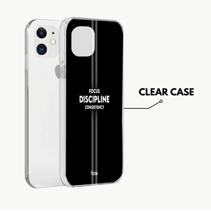 FOCUS DISCIPLINE CONSISTENCY -Mobile Covers Shock Resistant, Slim & Stylish Cases