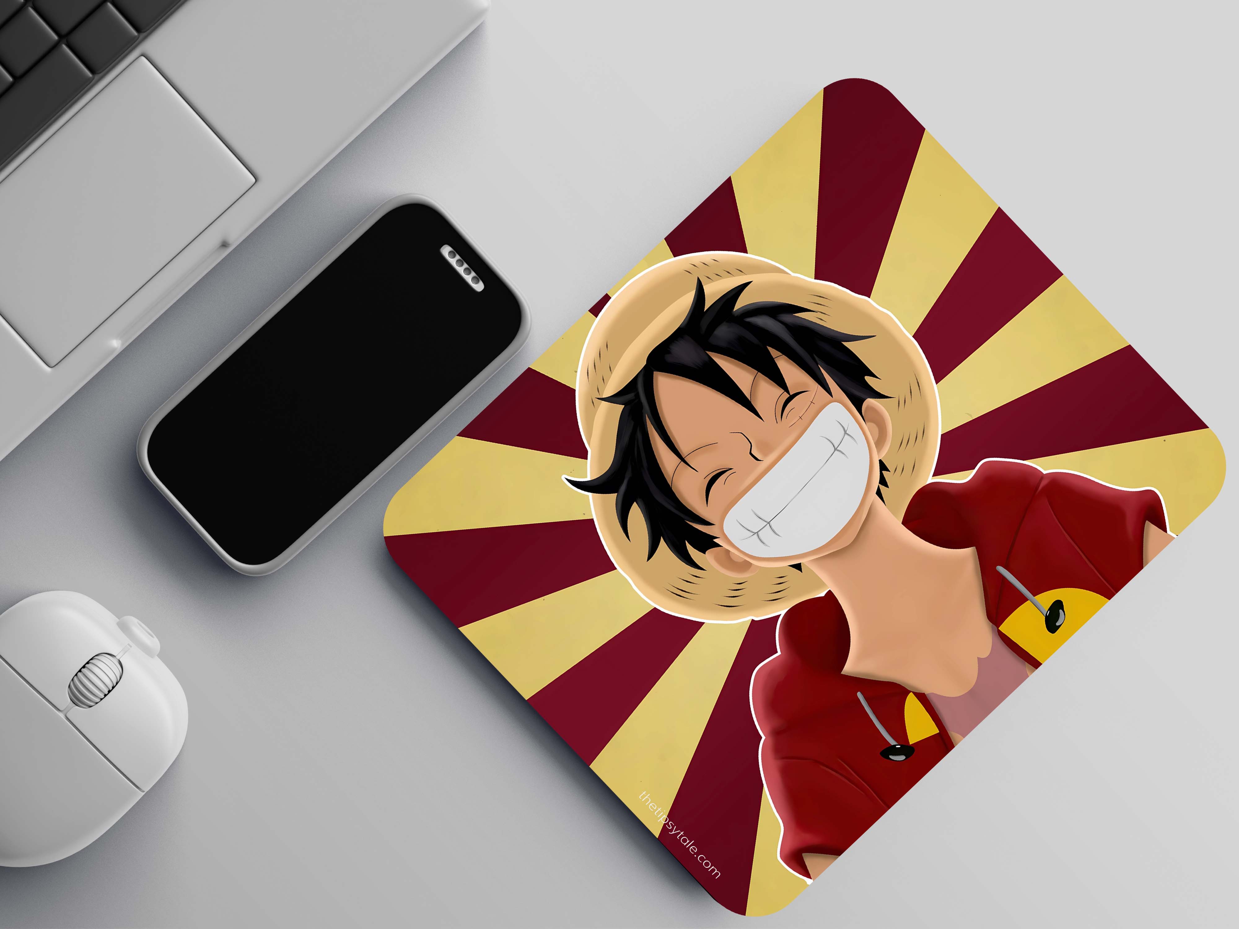"MONKEY D LUFFY : ONE PIECE ANIME" Mousepad Enhance Your Workspace with Style