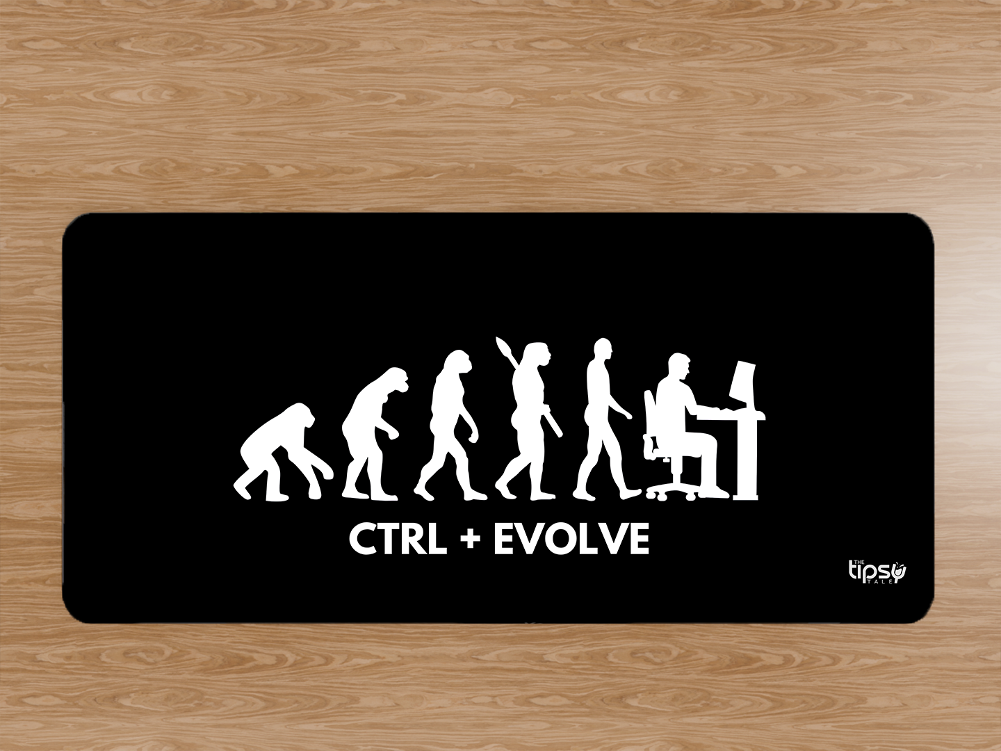 "CTRL + EVOLVE: EVOLUTION" Gaming Mousepad- Elevate Your Gaming Experience