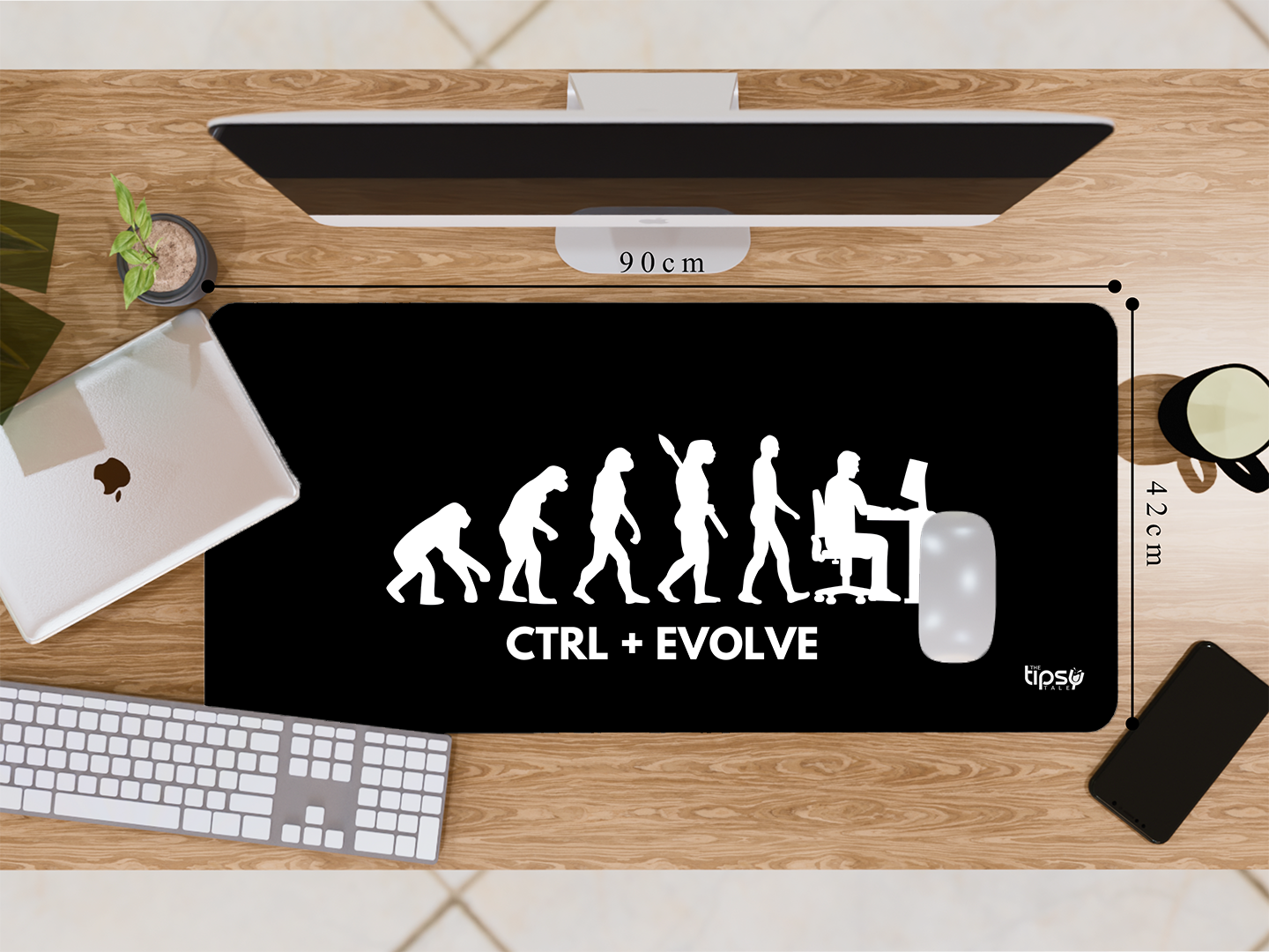 "CTRL + EVOLVE: EVOLUTION" Gaming Mousepad- Elevate Your Gaming Experience