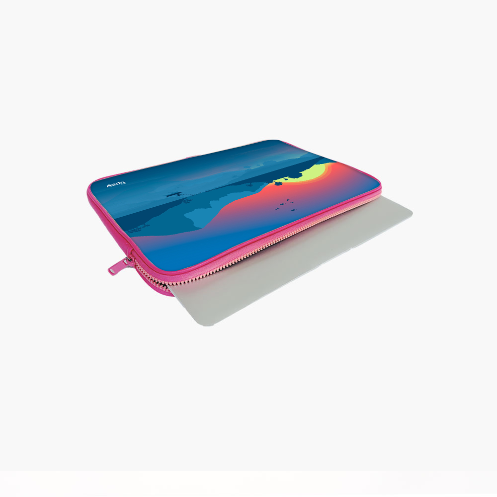 "ANIMATED NATURE VIEW" Laptop Sleeves:Bold Modern Design for Every Size