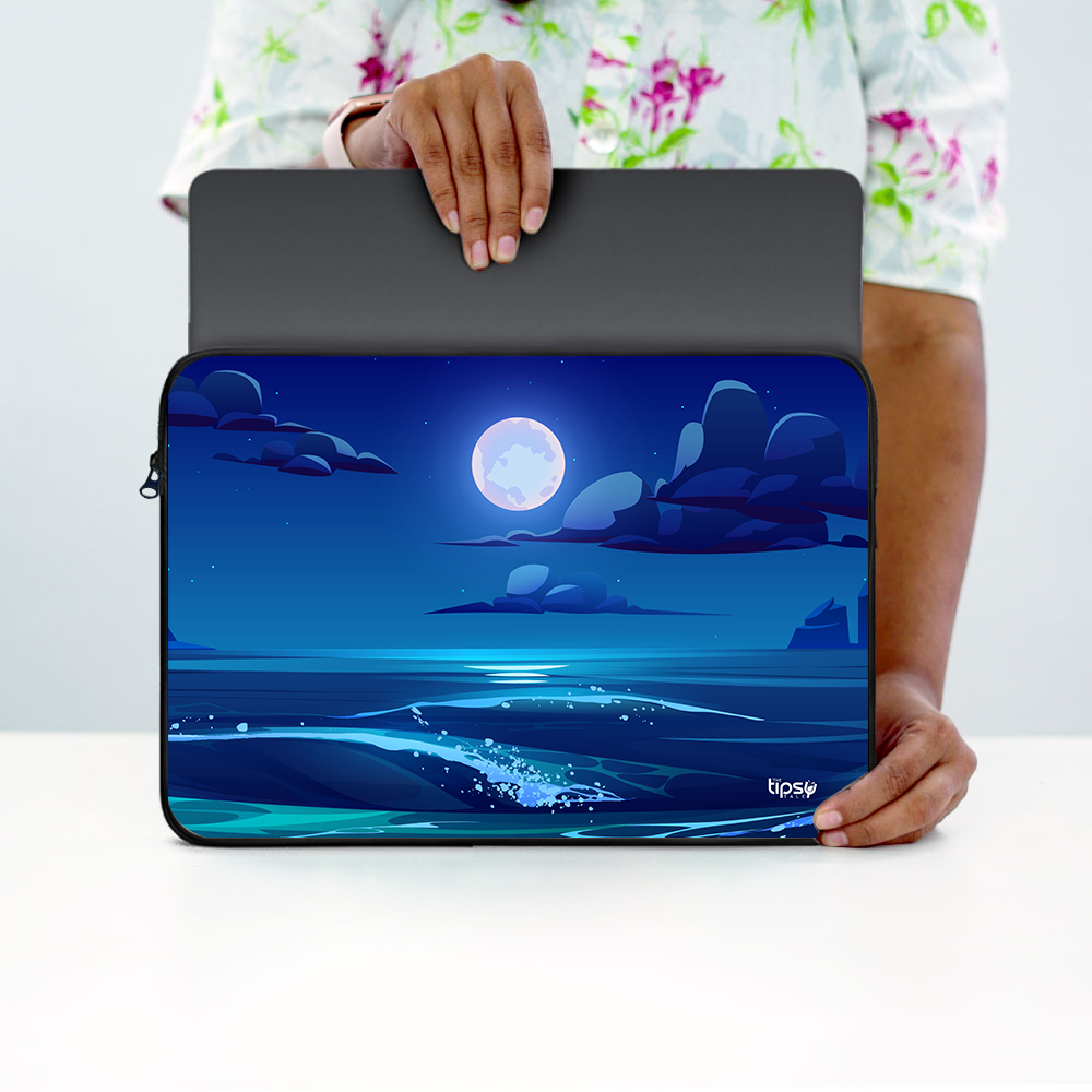 "ANIMATION OCEAN VIEW" Laptop Sleeves:Bold Modern Design for Every Size