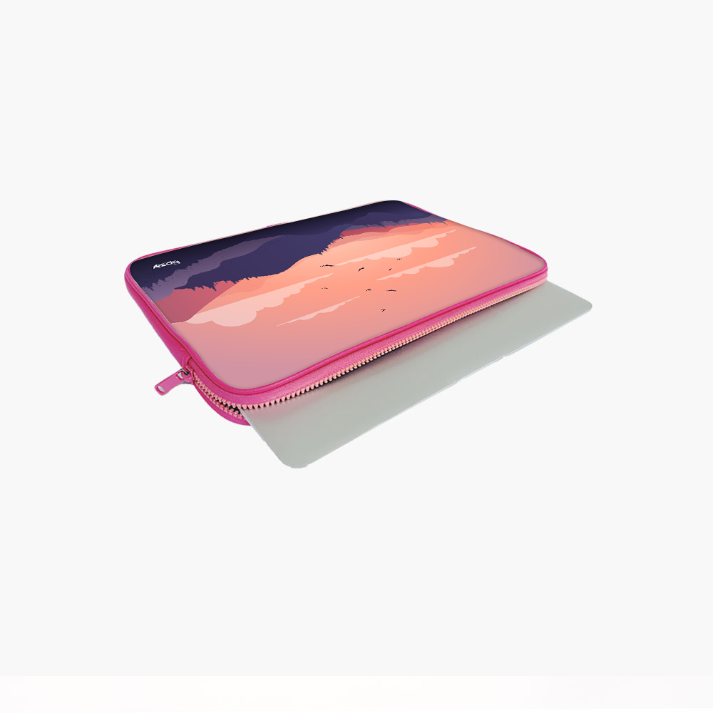"ANIMATTED NATURE VIEW" Laptop Sleeves:Bold Modern Design for Every Size