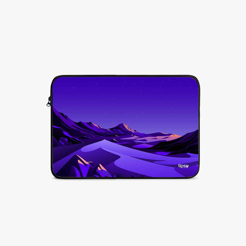 "PURPLE MOUNTAINS" Laptop Sleeves:Bold Modern Design for Every Size
