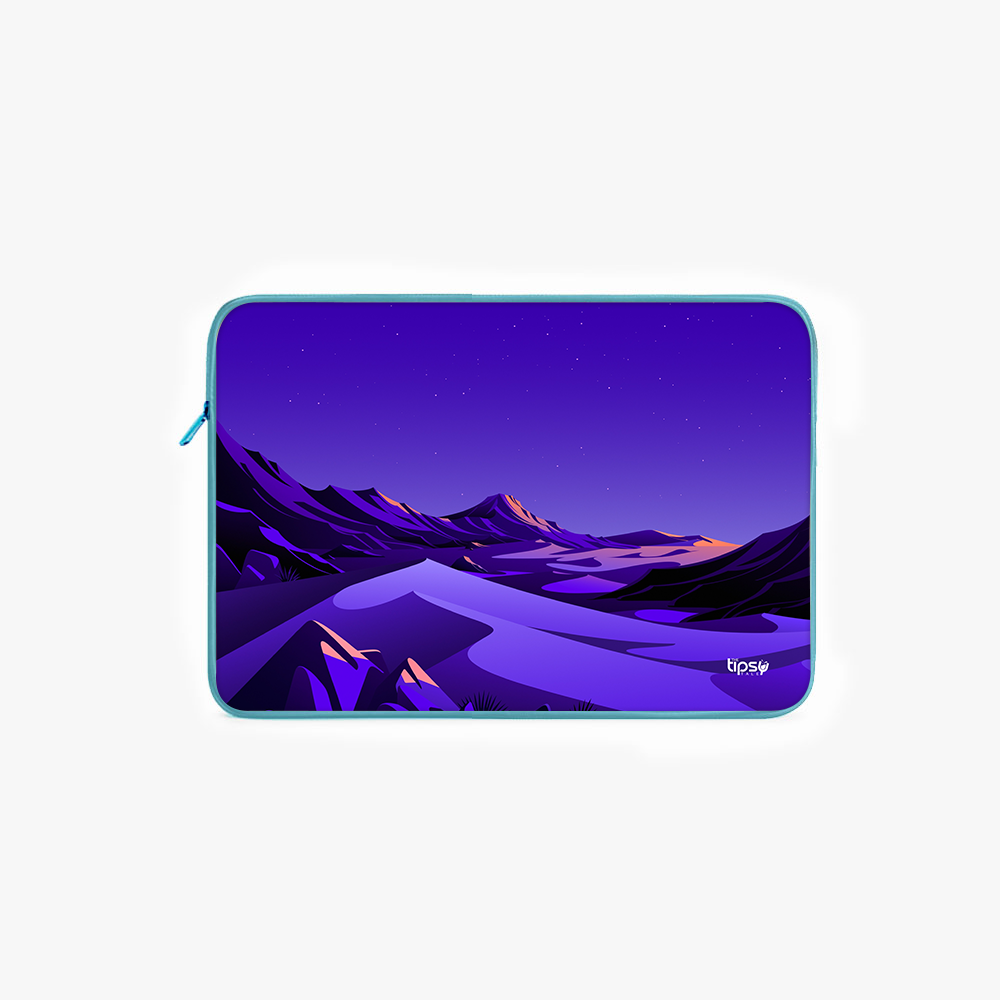 "PURPLE MOUNTAINS" Laptop Sleeves:Bold Modern Design for Every Size