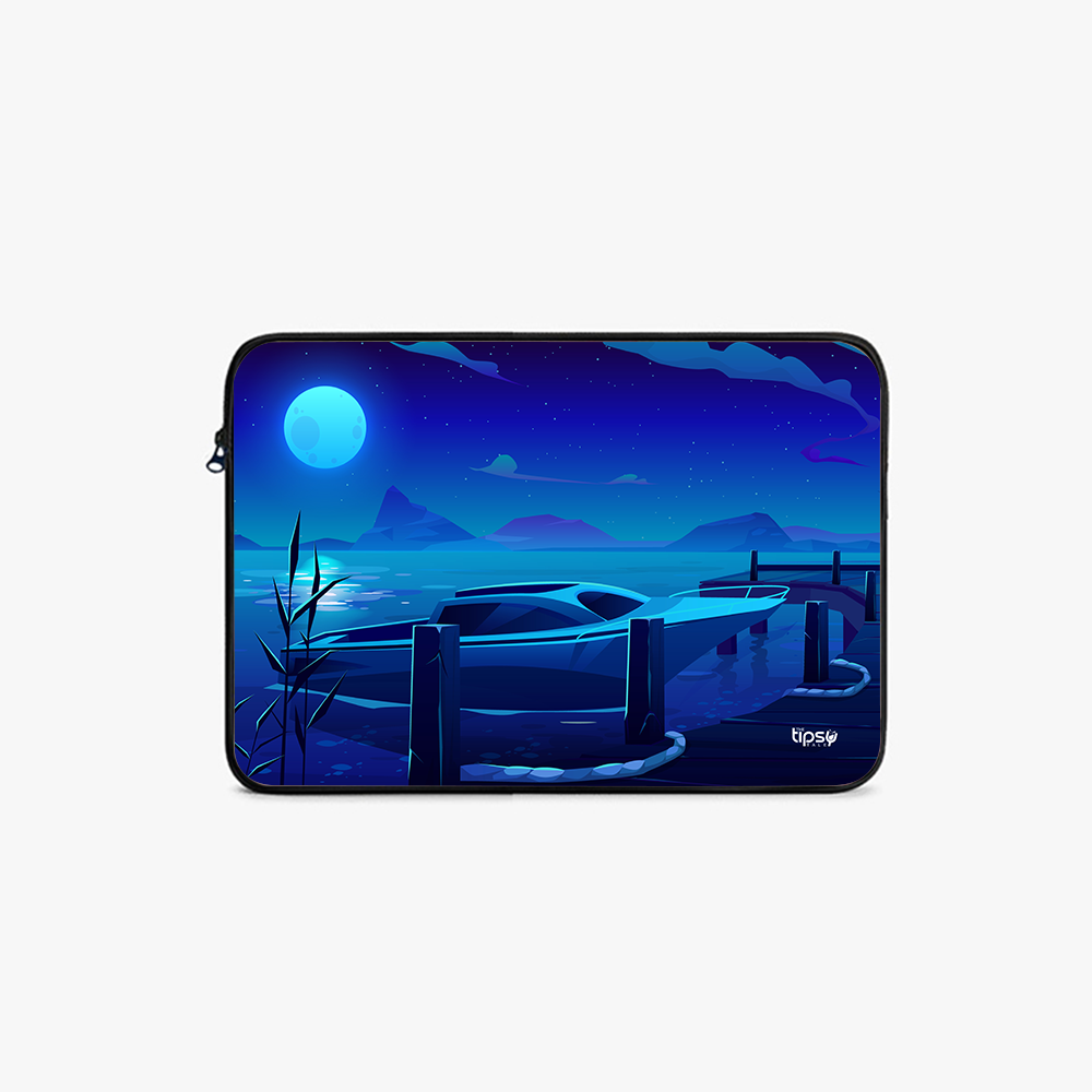 "IN THE DARK- BOAT VERSION" Laptop Sleeves:Bold Modern Design for Every Size