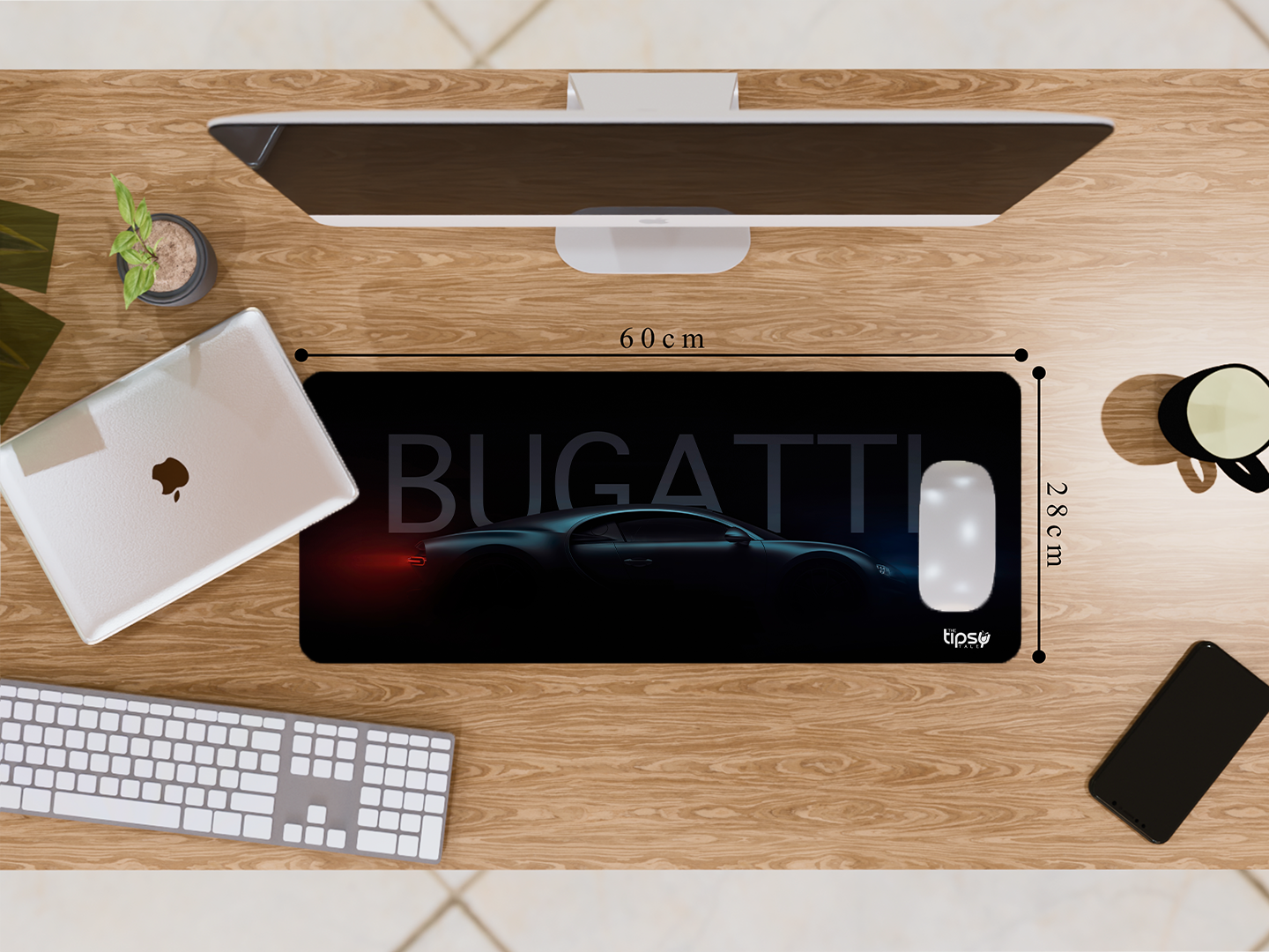 "BUGATTI-CAR LOVER " Gaming Mousepad- Elevate Your Gaming Experience