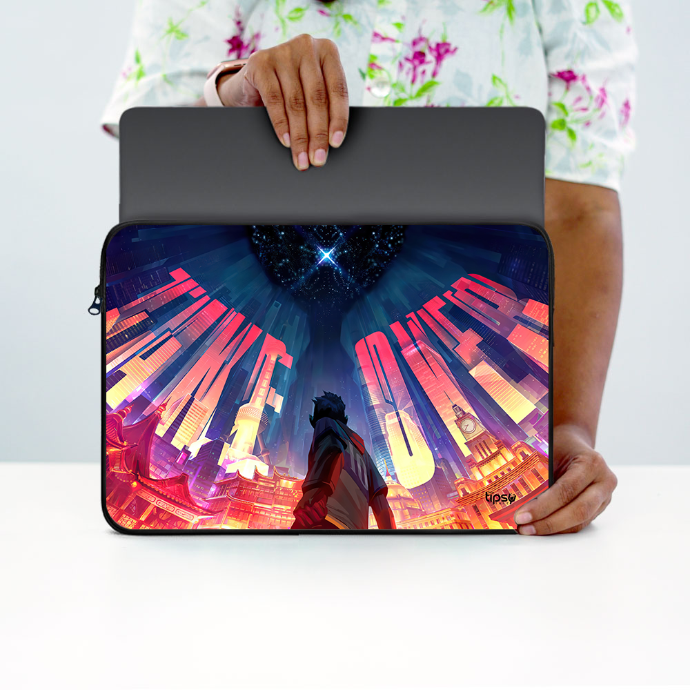 "TAKE OVER" Laptop Sleeves:Bold Modern Design for Every Size