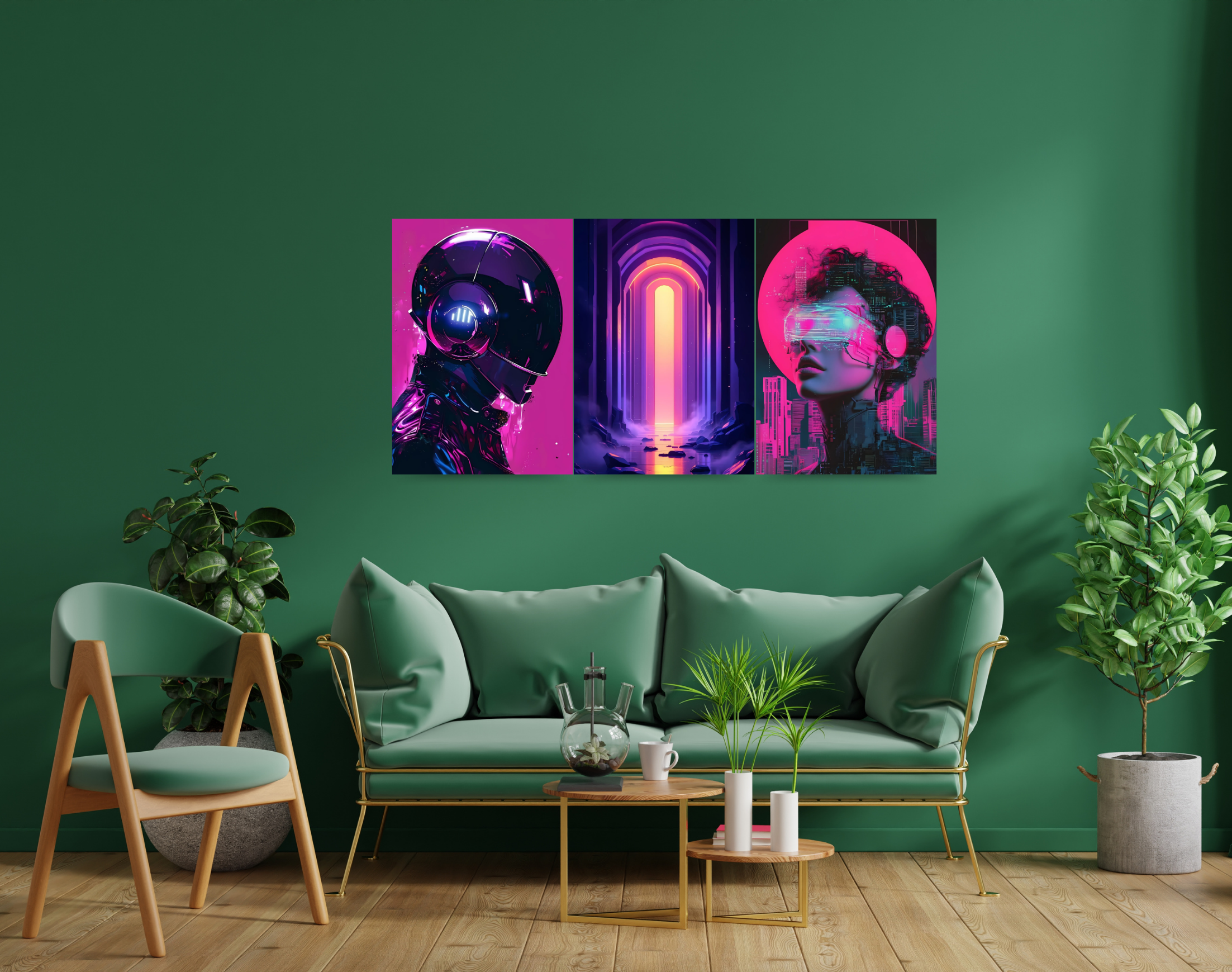 "AI IN VIRTUAL"- Shiny & Sturdy Metallic Poster Art That Pops & Sticks