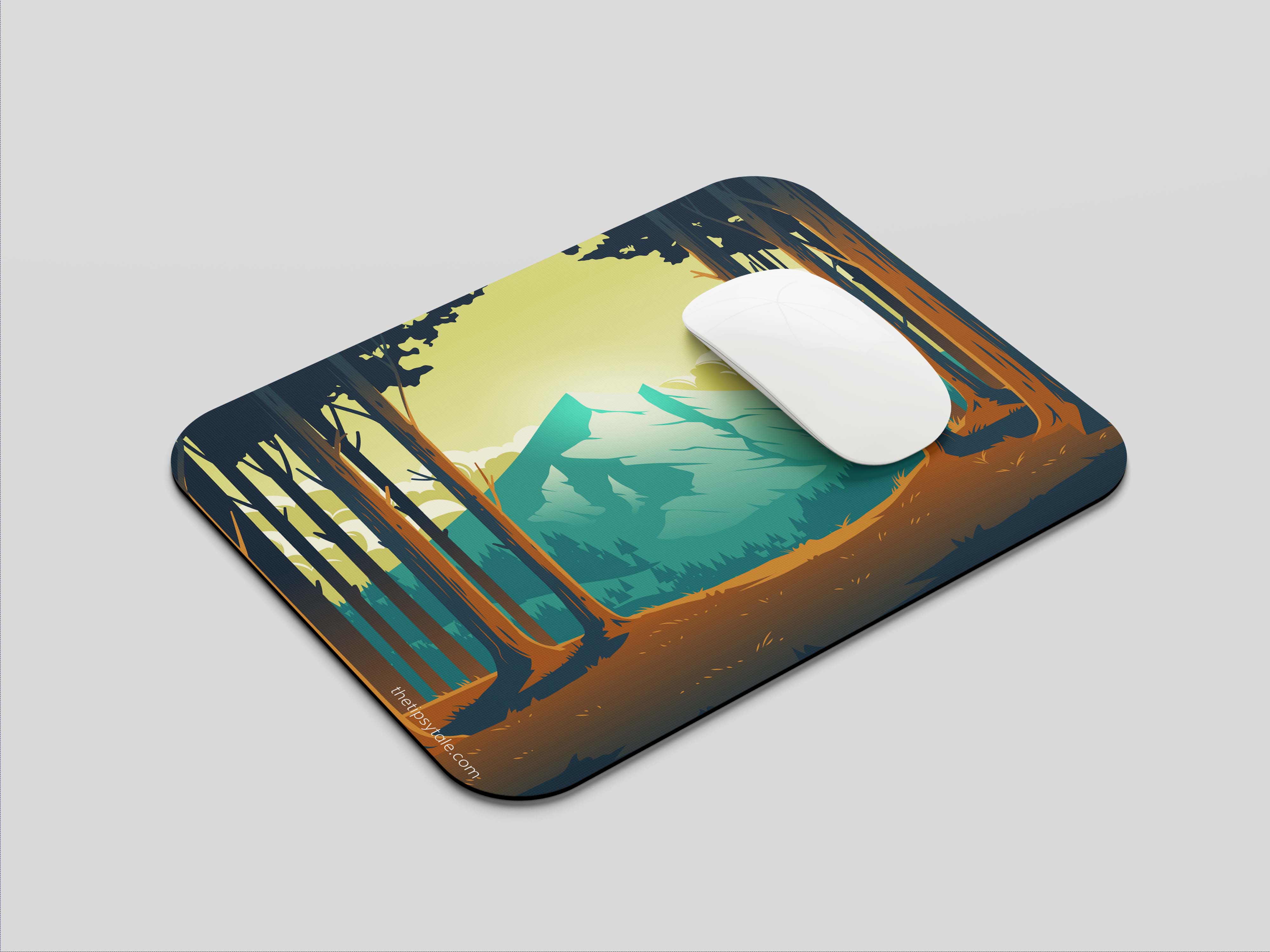 "LOST IN THE FOREST" Mousepad Enhance Your Workspace with Style