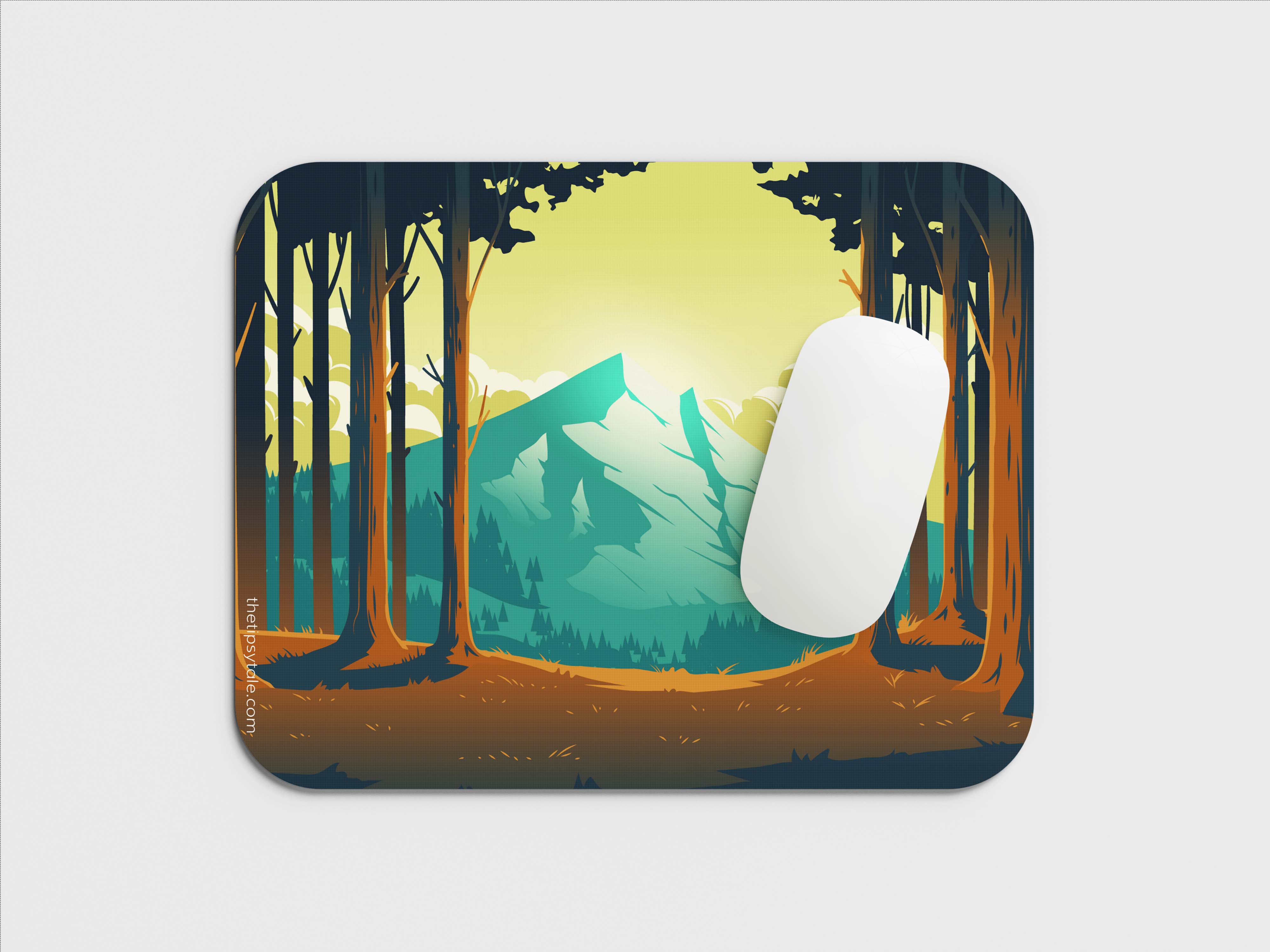 "LOST IN THE FOREST" Mousepad Enhance Your Workspace with Style