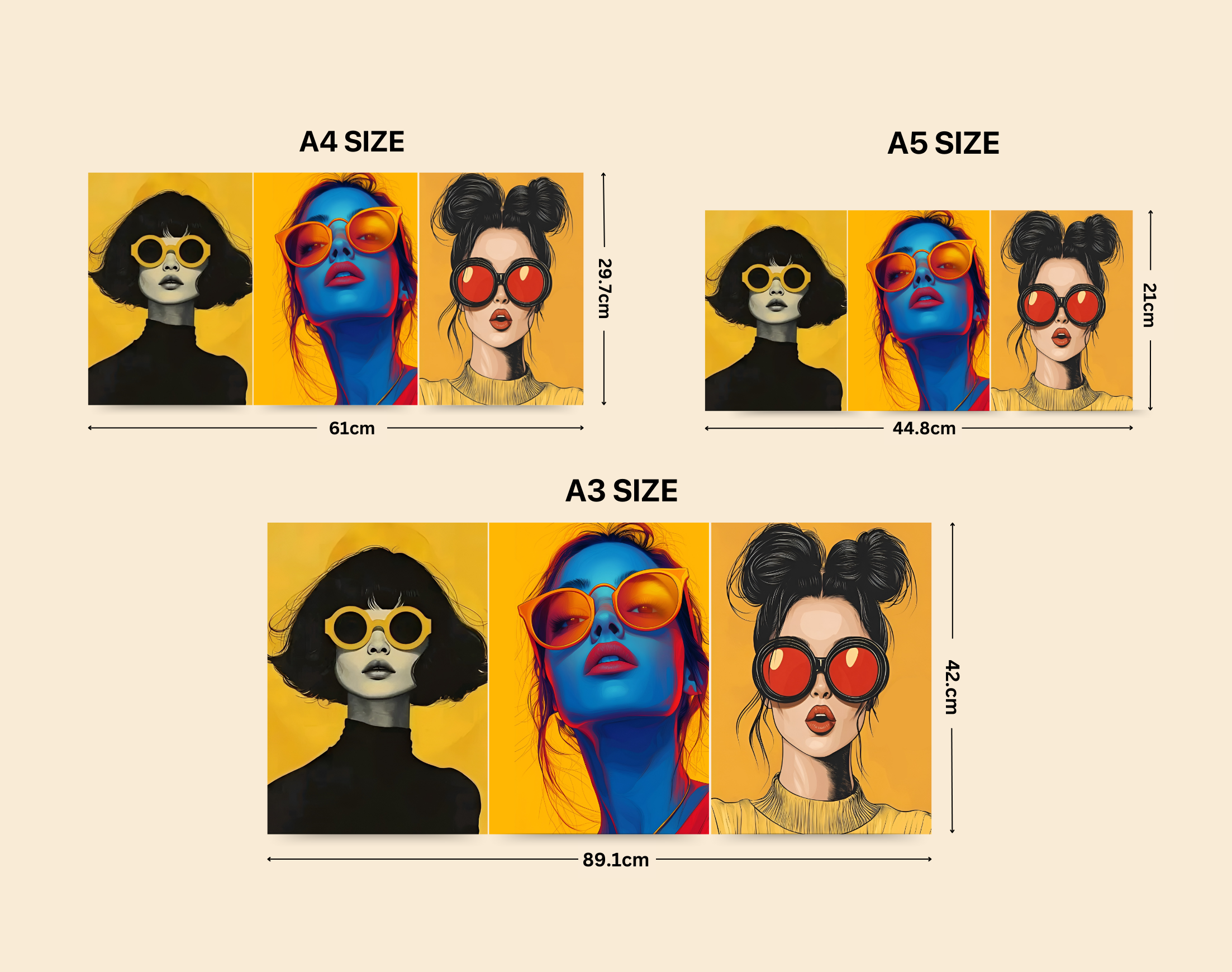 "GEN Z VIBES WOMEN VERSION"- Shiny & Sturdy Metallic Poster Art That Pops & Sticks