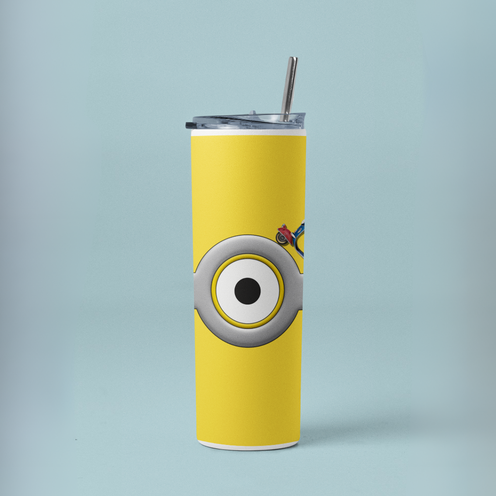 "Minion:UK Fun Edition" Tumbler with Metal Straw
