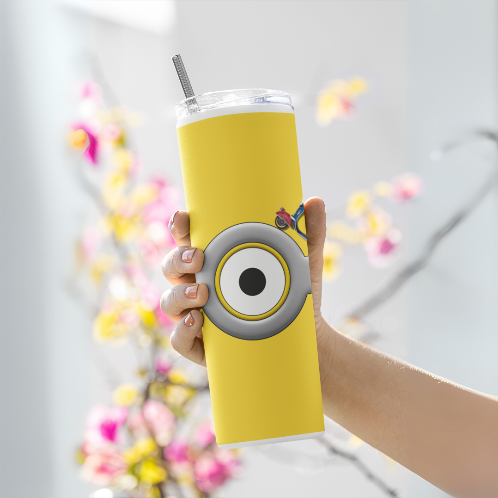 "Minion:UK Fun Edition" Tumbler with Metal Straw