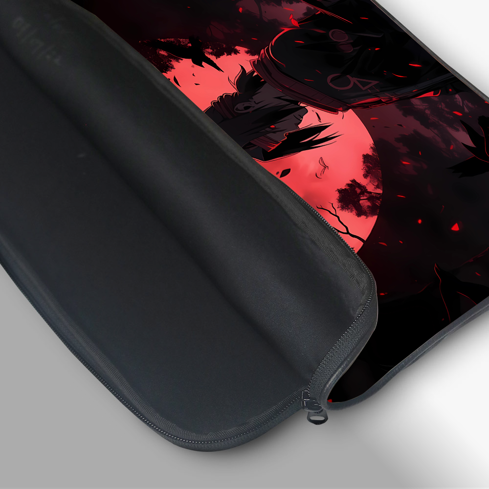 "ITACHI UCHIHA - AURA FARMING" -Laptop Sleeves:Bold Modern Design for Every Size