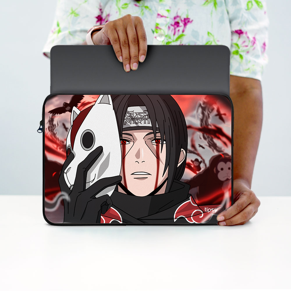 "ITACHI UCHIHA MASK" -Laptop Sleeves:Bold Modern Design for Every Size