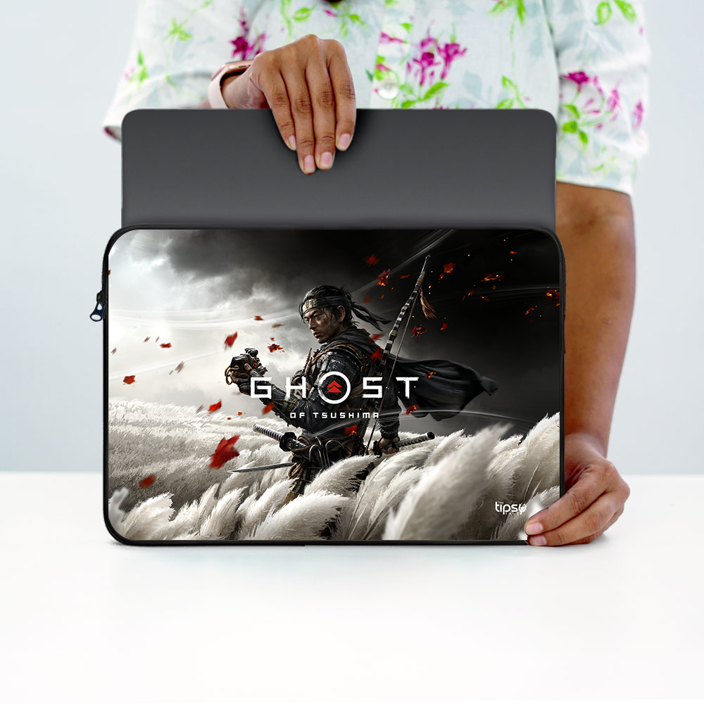 "GHOST OF TSUSHIMA" -Laptop Sleeves:Bold Modern Design for Every Size