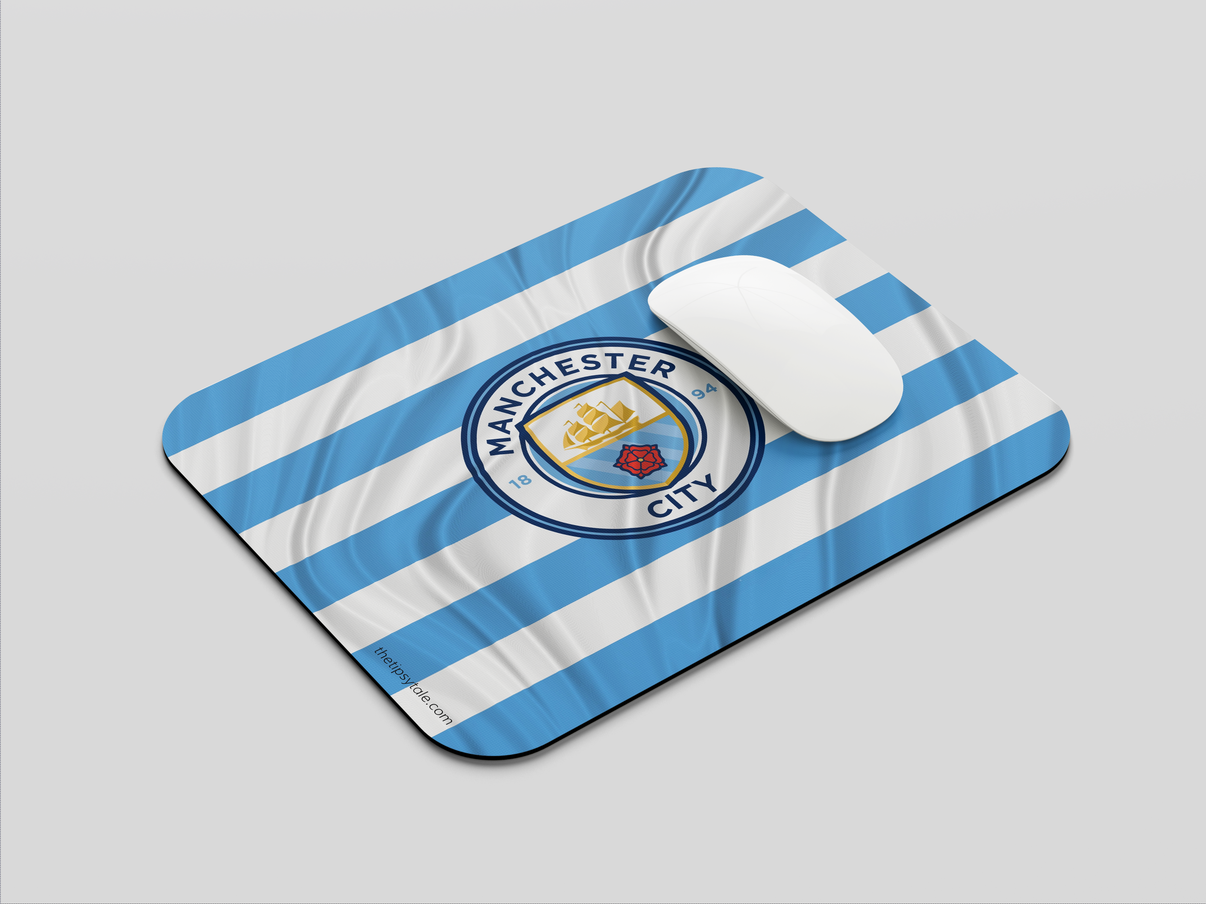 "MANCHESTER CITY #FLAG THEME" Mousepad Enhance Your Workspace with Style
