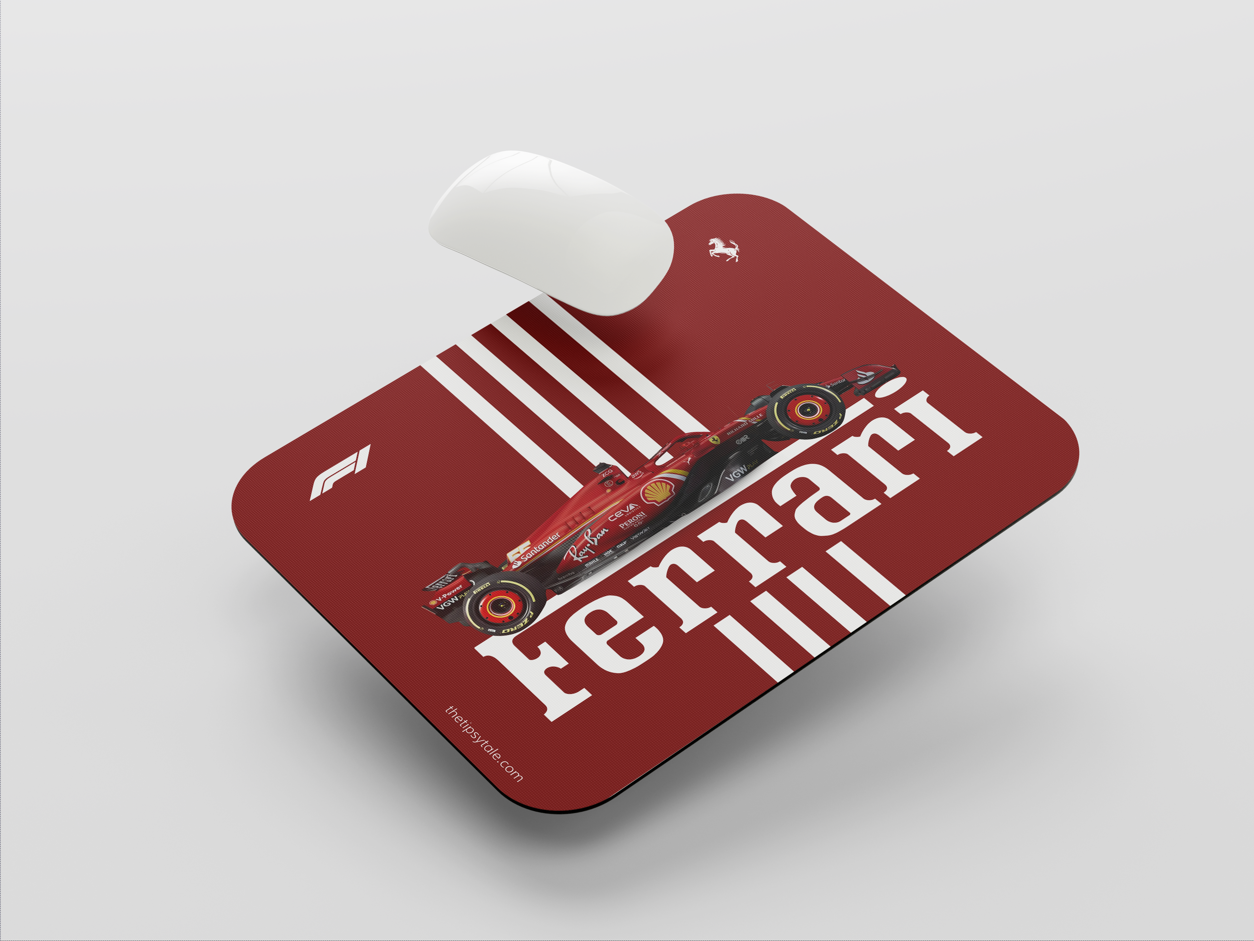 "ROSSO CORSA #SCUDERIA FERRARI" Mousepad Enhance Your Workspace with Style
