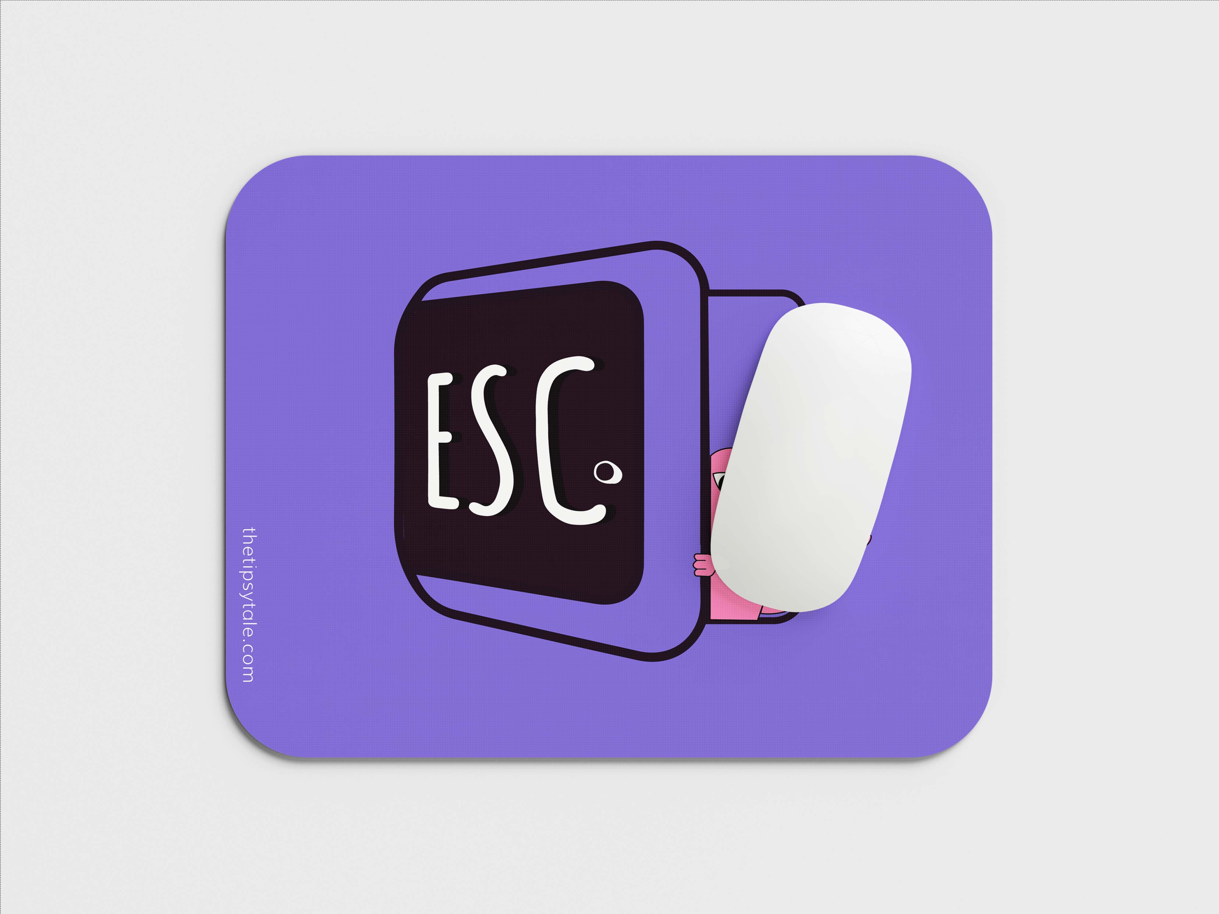 Press to Escape the Office Grind:Mouse Pad