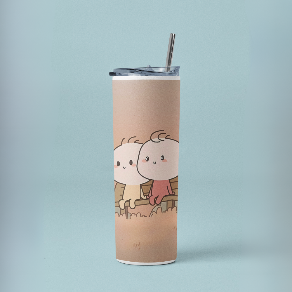 "Relationship of Joy" Tumbler with Metal Straw