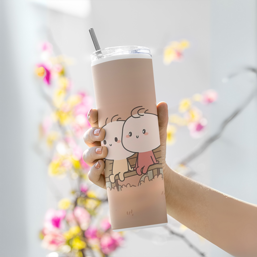 "Relationship of Joy" Tumbler with Metal Straw