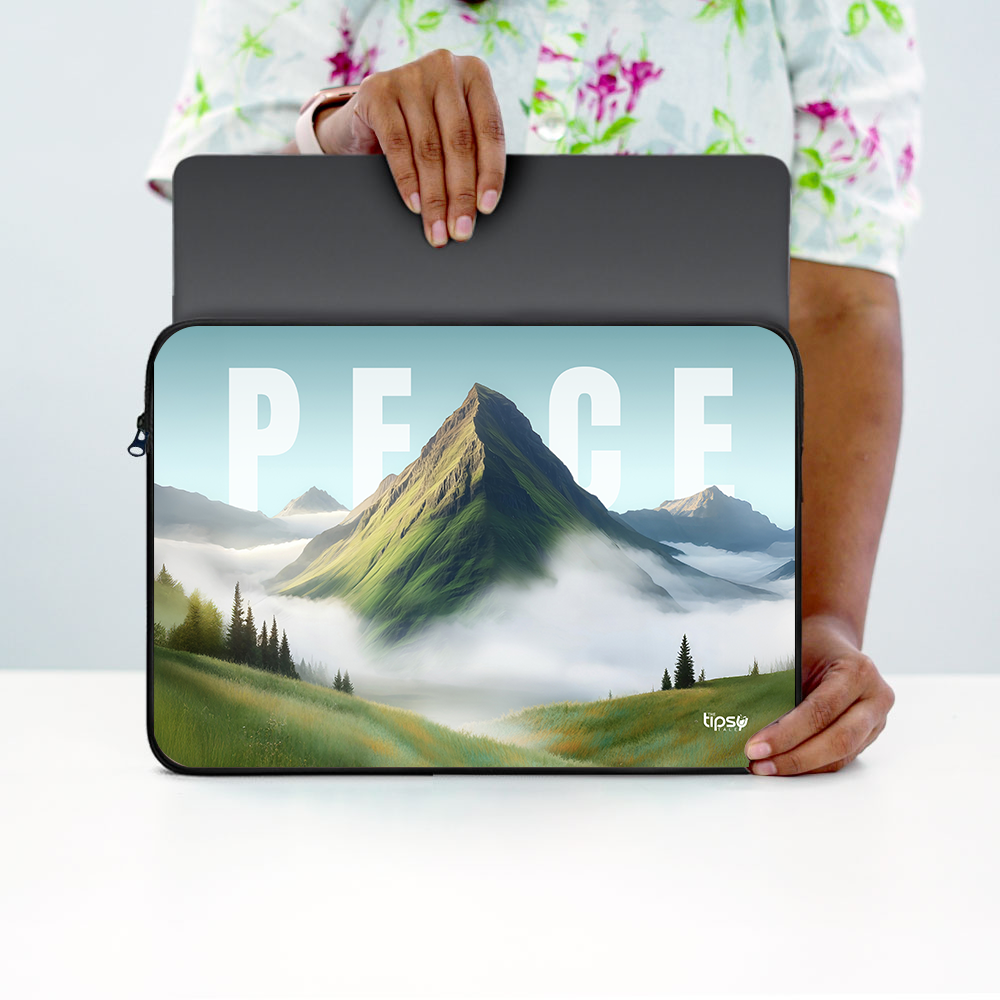 "VERDANT SILENCE" -Laptop Sleeves:Bold Modern Design for Every Size