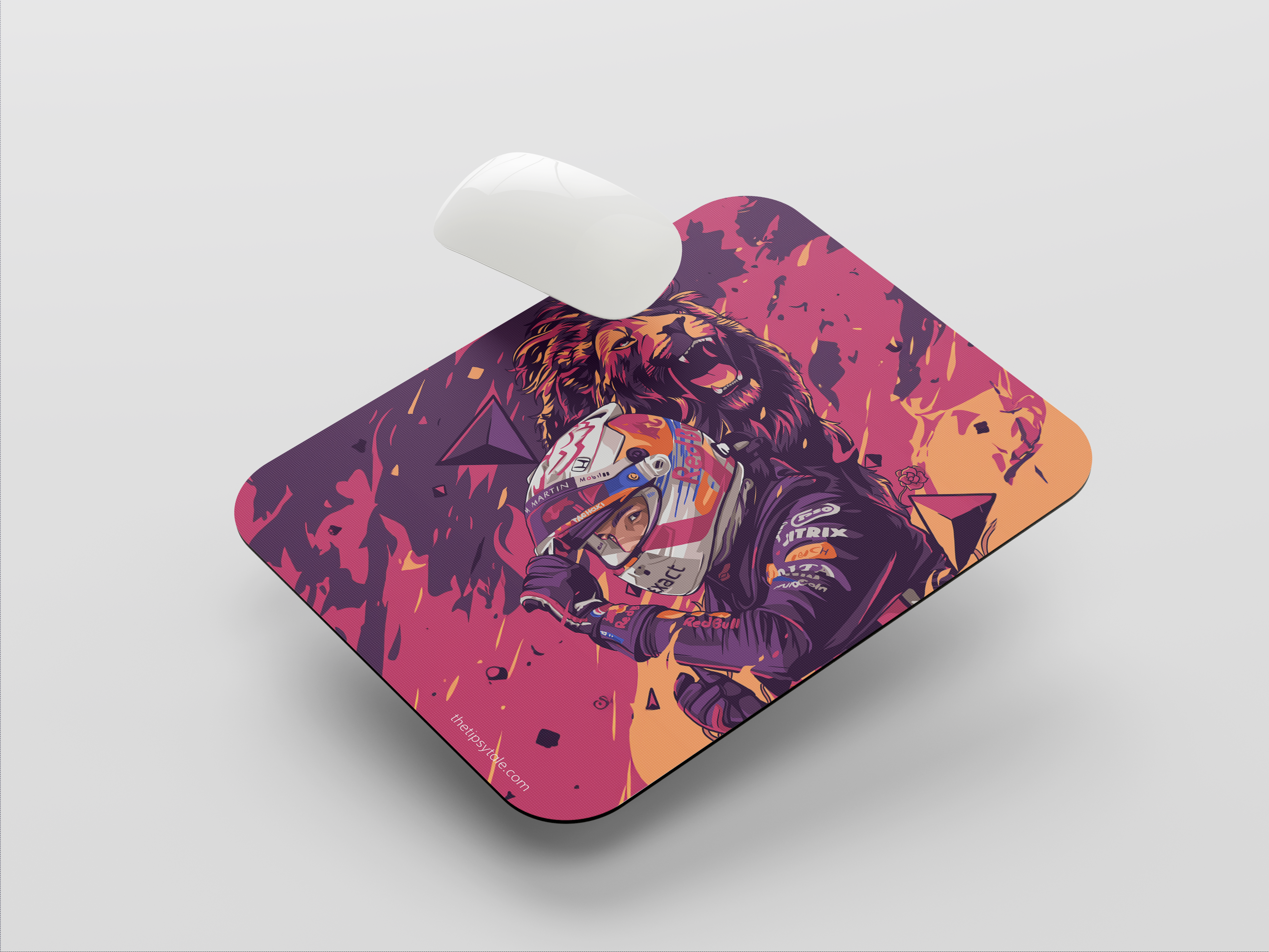 "MAX VERSTAPPEN ILLUSTRATED EDITION "" Mousepad Enhance Your Workspace with Style
