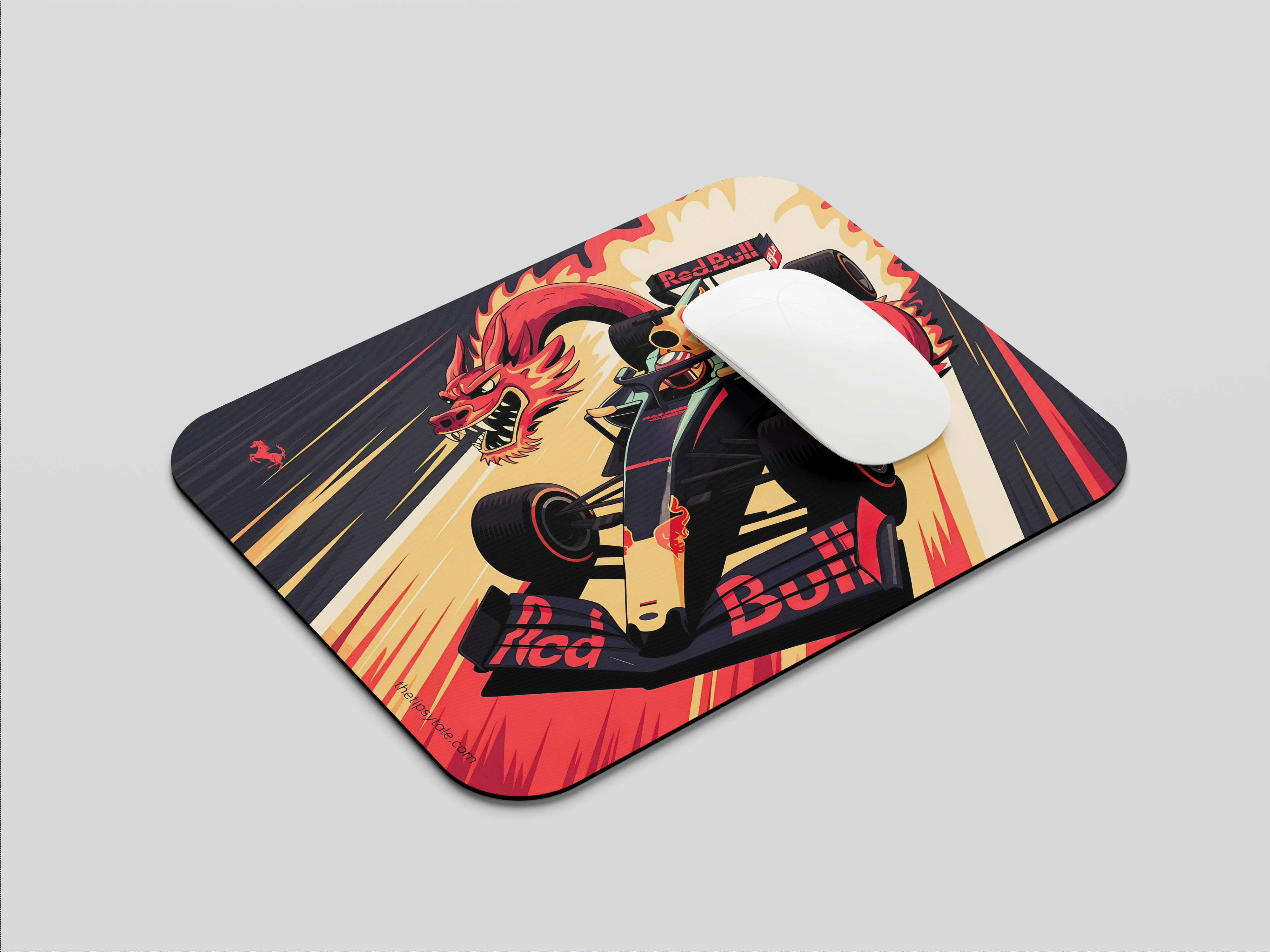 "F1 FERRARI RED BULL EDITION" Mousepad Enhance Your Workspace with Style