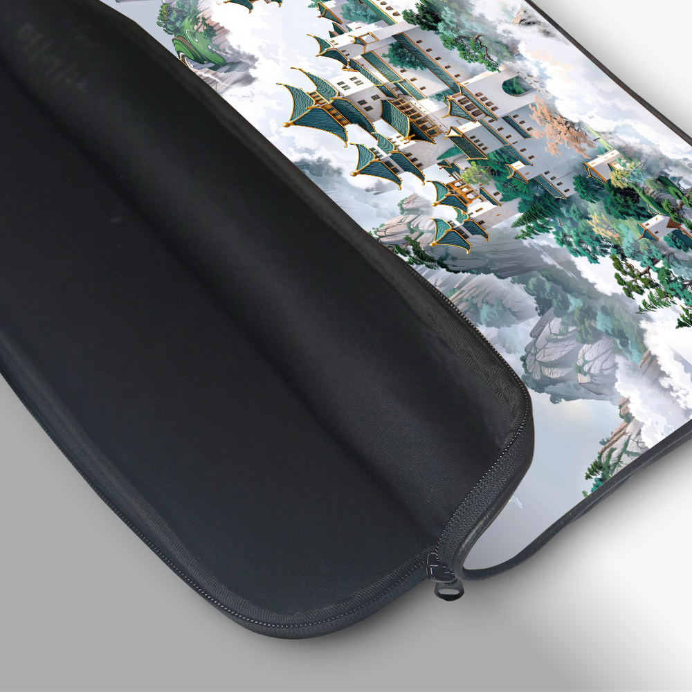 "CELESTIAL PAGODA" -Laptop Sleeves:Bold Modern Design for Every Size